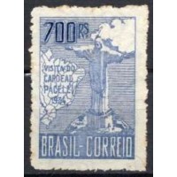 SB0079NA.07-SELO VISITA DO CARDEAL PACELLI, 700 RÉIS, 2ª TIRAGEM - 1934 - N COM GOMA SB0079NA.07-SELO VISITA DO CARDEAL PACELLI, 700 RÉIS, 2ª TIRAGEM - 1934 - N COM GOMA