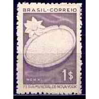 SB0153N-SELO FEIRA MUNDIAL DE NOVA IORQUE, VITÓRIA RÉGIA (DO BLOCO) - 1940 - N SB0153N-SELO FEIRA MUNDIAL DE NOVA IORQUE, VITÓRIA RÉGIA (DO BLOCO) - 1940 - N
