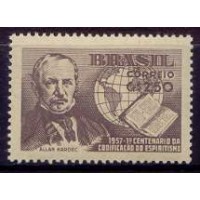 SB0387N-SELO CENTENÁRIO DA CODIFICAÇÃO DO ESPIRITISMO - 1957 - N SB0387N-SELO CENTENÁRIO DA CODIFICAÇÃO DO ESPIRITISMO - 1957 - N