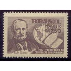 SB0387N-SELO CENTENÁRIO DA CODIFICAÇÃO DO ESPIRITISMO - 1957 - N