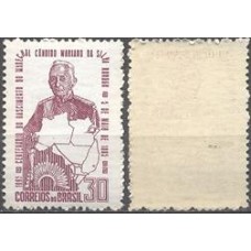 SB0526MY-SELO CENTENÁRIO DO NASCIMENTO DE CÂNDIDO RONDON - 1965 - MINT - MARMORIZADO