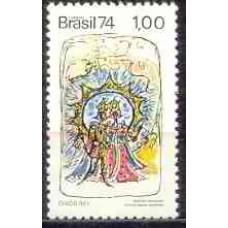 SB0831N-SELO DIVULGAÇÃO DAS LENDAS POPULARES BRASILEIRAS, CHICO REI - 1974 - N
