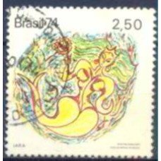 SB0833U-SELO DIVULGAÇÃO DAS LENDAS POPULARES BRASILEIRAS, IARA - 1974 - U