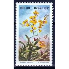 SB1251N-SELO V EXPOSIÇÃO FILATÉLICA BRASILEIRA BRAPEX, ONCIDIUM FLEX (DO BLOCO) - 1982 - N