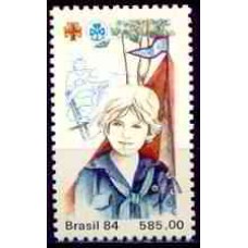 SB1410N-SELO 65 ANOS DA FUNDAÇÃO DO MOVIMENTO BANDEIRANTE NO BRASIL (DO BLOCO) - 1984 - N