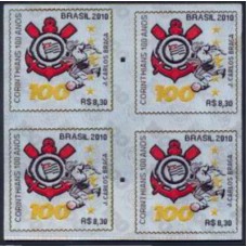 SB3028MB-QUADRA CENTENÁRIO DO SPORT CLUB CORINTHIANS PAULISTA - DE TECIDO - 2010 - MINT