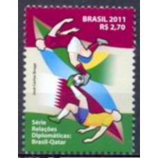 SB3166M-SELO RELAÇÕES DIPLOMÁTICAS CATAR - 2011 - MINT