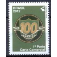 SB3187M-SELO CENTENÁRIO DO AMÉRICA FUTEBOL CLUBE - 2012 - MINT SB3187M-SELO CENTENÁRIO DO AMÉRICA FUTEBOL CLUBE - 2012 - MINT
