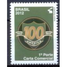 SB3187M-SELO CENTENÁRIO DO AMÉRICA FUTEBOL CLUBE - 2012 - MINT