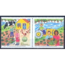 SB3366MS-SE-TENANT ANO INTERNACIONAL DA AGRICULTURA FAMILIAR, 2ª POSIÇÃO - 2014 - MINT
