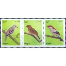 SB3691MS-SE-TENANT AVES BRASILEIRAS - GOMADO - 2017 - MINT