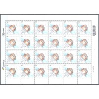 SB3829MF-FOLHA 24 SELOS SIGNOS DO ZODÍACO, CÂNCER - 2019 - MINT