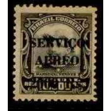 SBA011N-SELO AÉREO HERMES DA FONSECA COM SOBRECARGA, 2$/10$ - 1927 - N SBA011N-SELO AÉREO HERMES DA FONSECA COM SOBRECARGA, 2$/10$ - 1927 - N