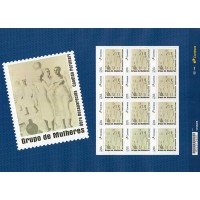 SI0053MF-FOLHA 12 SELOS INSTITUCIONAIS OBRAS DESAPARECIDAS DE CÂNDIDO PORTINARI - GRUPO DE MULHERES - 2024 - MINT