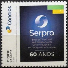 SI0058M-SELO INSTITUCIONAL 60 ANOS DO SERPRO - 2024 - MINT