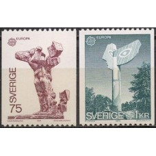 SUE0831M-SÉRIE EUROPA - ESCULTURAS - SUÉCIA - 1974 - MINT