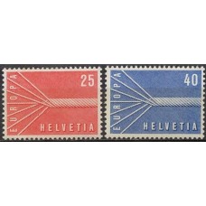 SUI0595N-SÉRIE EUROPA - SUÍÇA - 1957 - N