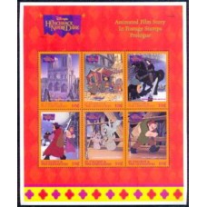 SVI2969MF-MINIFOLHA O CORCUNDA DE NOTRE DAME II - SÃO VICENTE - 1996 - MINT