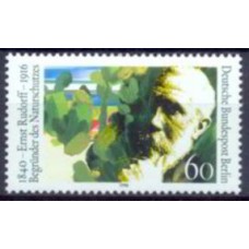 ABE0823M-SELO SESQUICENTENÁRIO DO NASCIMENTO DE ERNST RUDORFF - ALEMANHA BERLIN - 1990 - MINT
