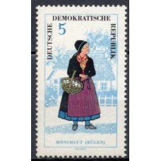 ALO0777MA-SELO TRAJES REGIONAIS I, 5P - ALEMANHA ORIENTAL - 1964 - MINT
