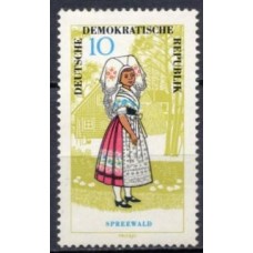 ALO0779N-SELO TRAJES REGIONAIS I, 10P - ALEMANHA ORIENTAL - 1964 - N