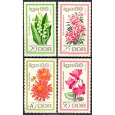 ALO0895N-SÉRIE EXPOSIÇÃO INTERNACIONAL DE HORTICULTURA - ALEMANHA ORIENTAL - 1966 - N