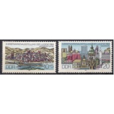 ALO2528N-SÉRIE 8ª EXPOSIÇÃO FILATÉLICA DA JUVENTUDE - ALEMANHA ORIENTAL - 1984 - N