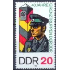 ALO2670N-SELO 40º ANIVERSÁRIO DA GUARDA DAS FRONTEIRAS - ALEMANHA ORIENTAL - 1986 - N