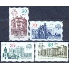 ALO2691N-SÉRIE 750º ANIVERSÁRIO DE BERLIN II - ALEMANHA ORIENTAL - 1987 - N