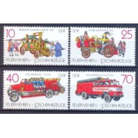 ALO2722N-SÉRIE LUTA CONTRA OS INCÊNDIOS - VEÍCULOS DE BOMBEIROS - ALEMANHA ORIENTAL - 1987 - N ALO2722N-SÉRIE LUTA CONTRA OS INCÊNDIOS - VEÍCULOS DE BOMBEIROS - ALEMANHA ORIENTAL - 1987 - N