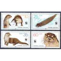 ALO2732N-SÉRIE WWF/LONTRA - ALEMANHA ORIENTAL - 1987 - N ALO2732N-SÉRIE WWF/LONTRA - ALEMANHA ORIENTAL - 1987 - N