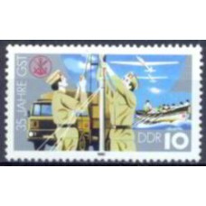 ALO2736N-SELO 35º ANIVERSÁRIO DA ASSOCIAÇÃO ESPORTE E TÉCNICA - ALEMANHA ORIENTAL - 1987 - N