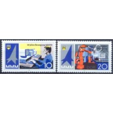 ALO2746N-SÉRIE 30º ANIVERSÁRIO DO MOVIMENTO EXPOSIÇÃO DOS MESTRES DO AMANHÃ - ALEMANHA ORIENTAL - 1987 - N