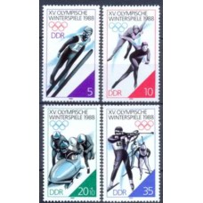 ALO2754N-SÉRIE OLIMPÍADAS DE INVERNO DE CALGARY - ALEMANHA ORIENTAL - 1988 - N