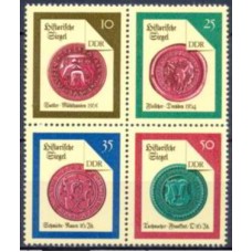 ALO2767MQ-QUADRA SELOS HISTÓRICOS II - ALEMANHA ORIENTAL - 1988 - MINT
