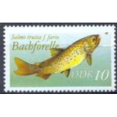 ALO2819M-SELO PEIXE DE ÁGUA DOCE - ALEMANHA ORIENTAL - 1988 - MINT