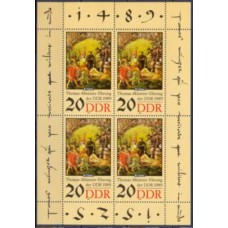 ALO2876NF-MINIFOLHA REFORMADOR THOMAZ MUNTZER - ALEMANHA ORIENTAL - 1989 - N