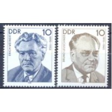ALO2904N-SÉRIE PERSONALIDADES DO MOVIMENTO OPERÁRIO ALEMÃO XV - ALEMANHA ORIENTAL - 1990 - N