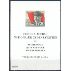 ALOB008N-BLOCO 70º ANIVERSÁRIO DO NASCIMENTO DE ERNST THALMANN - ALEMANHA ORIENTAL - 1956 - N