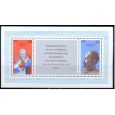 ALOB046M-BLOCO CENTENÁRIO DO NASCIMENTO DE F. E. DZIERZYNSKI - ALEMANHA ORIENTAL - 1977 - MINT