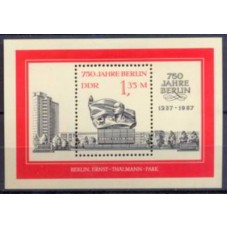 ALOB088M-BLOCO 750º ANIVERSÁRIO DE BERLIN II - ALEMANHA ORIENTAL - 1987 - MINT