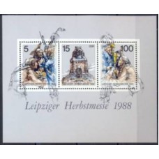 ALOB094N-BLOCO FEIRA DE OUTONO DE LEIPZIG - ALEMANHA ORIENTAL - 1988 - N