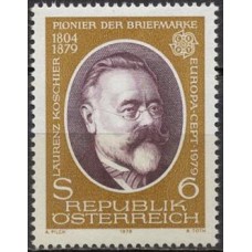 AUS1437M-SELO SÉRIE EUROPA - HISTÓRIA POSTAL - ÁUSTRIA - 1979 - MINT