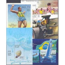 BL0058MS-SÉRIE 5 BLOCOS EXPOSIÇÃO FILATÉLICA BRASILIANA 83 - 1983 - MINT BL0058MS-SÉRIE 5 BLOCOS EXPOSIÇÃO FILATÉLICA BRASILIANA 83 - 1983 - MINT