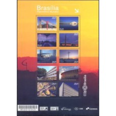 BL0204M-BLOCO BRASÍLIA PATRIMÔNIO MUNDIAL - 2017 - MINT