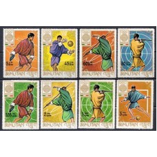 BUT0187N-SÉRIE OLIMPÍADAS DO MÉXICO - BUTÃO - 1968 - N