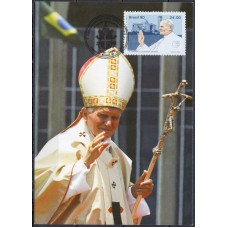 CR2005.19-CARIMBO HOMENAGEM AO PAPA JOÃO PAULO II - BAURU/SP - 2005