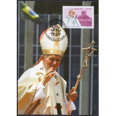 CR2005.28-CARIMBO HOMENAGEM AO PAPA JOÃO PAULO II - BAURU/SP - 2005