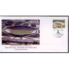 FN2616.03-FDC ANO DO BRASIL NA FRANÇA, ARQUITETURA - ESTÁDIO VIVALDO LIMA - 2005 - CBC MANAUS