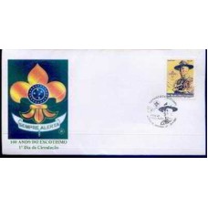 FN2689C.01-FDC 100 ANOS DO ESCOTISMO, FLOR DE LIZ - 2007 - CBC BRASÍLIA